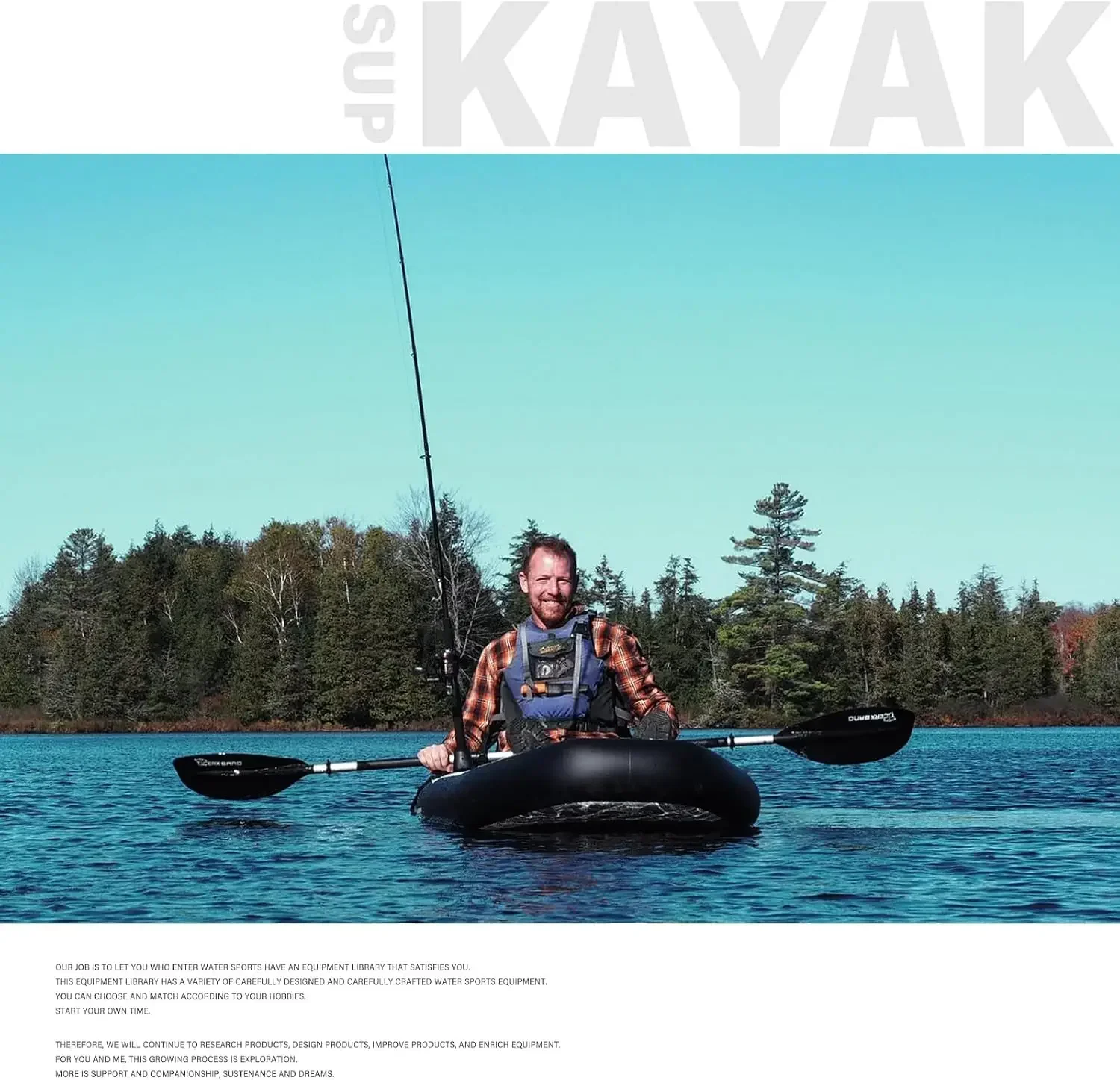 Kayak gonflable TIGERXBANG 10, - Fishing Boat Oar avis et prix